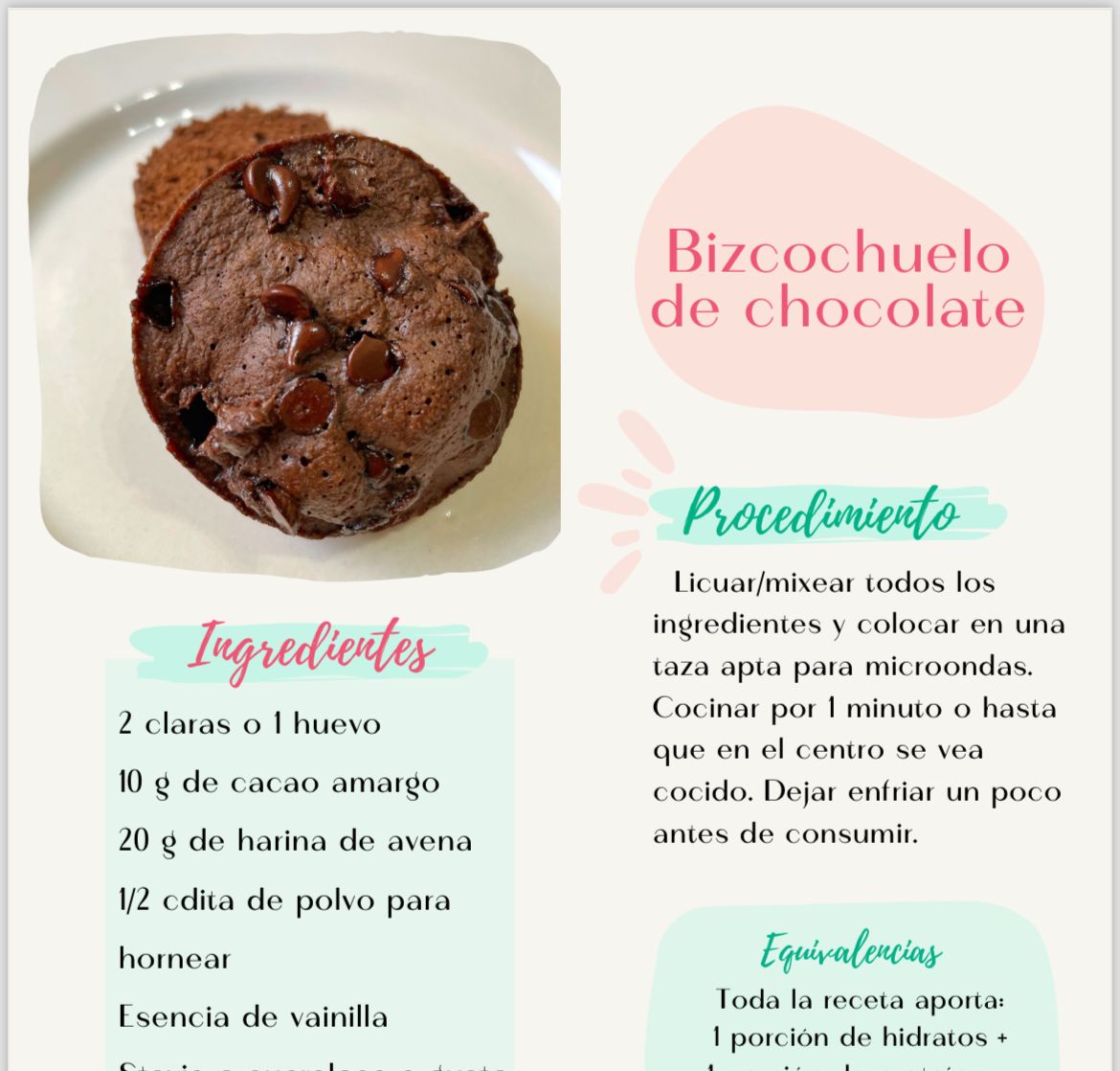 Desayunos y meriendas 2 Tortas en taza - Imagen 3
